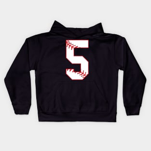 Cute Fifth Birthday Party 5th Baseball Kids Hoodie